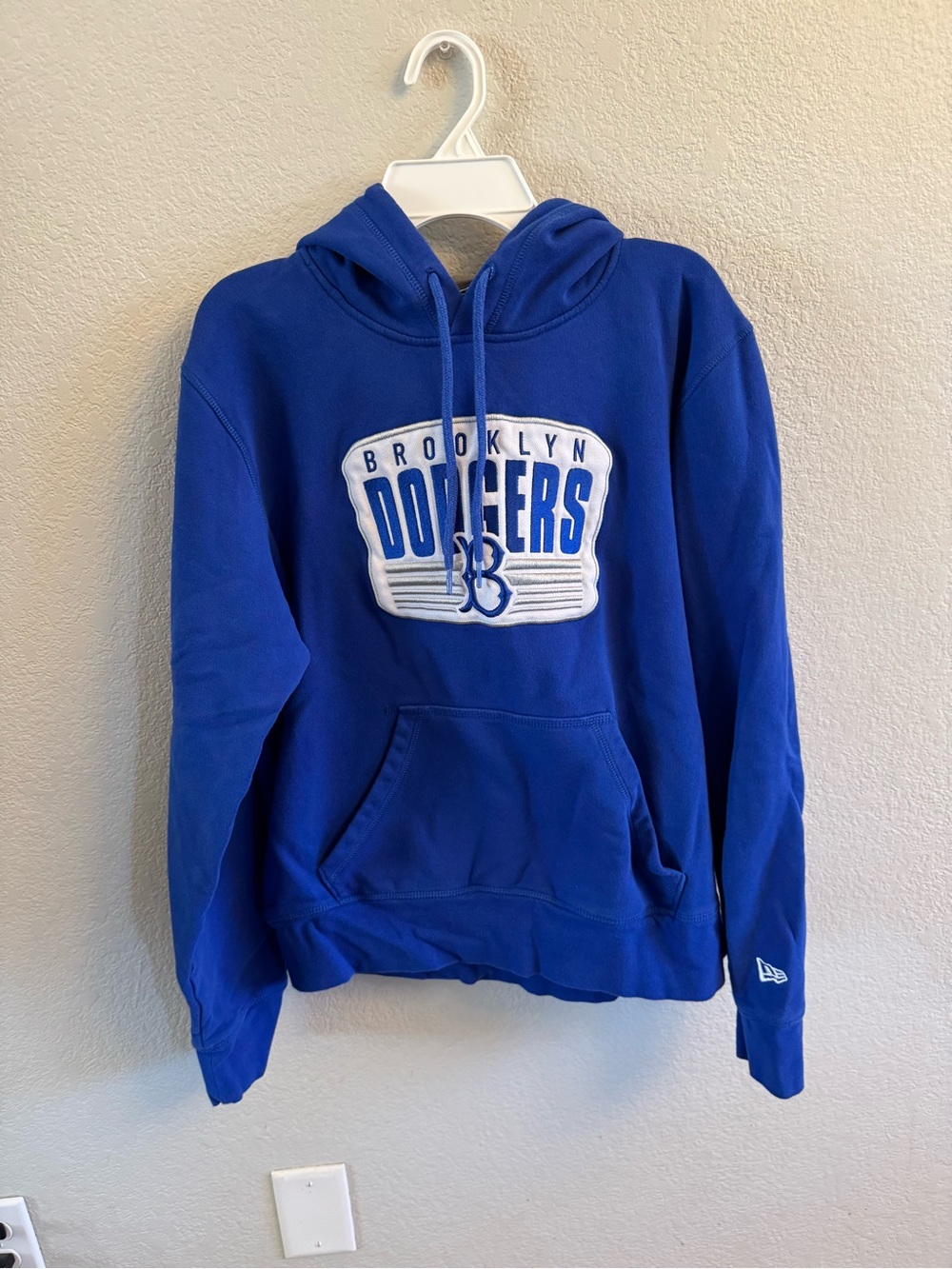 New Era Brooklyn Dodgers Cooperstown Hoodie - Size M - Royal Blue